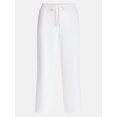 thumbnail image 5 of Joyspun Women's French Terry Knit Sleep Capri Pants, 25” Inseam, Sizes XS-3X, 5 of 5