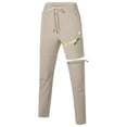 thumbnail image 4 of Women's Lightweight Zip Off Hiking Pants, Quick Dry UPF 50 with Zip Pockets for Travel Khaki Size L, 4 of 8