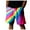 Hot Pink, variant on BOOMNY Shorts For Men Casual Colorful Printed Elastic Waist Drawstring Beach Shorts For Man Soft Loose Fit Summer Workout Shorts Comfy Mens Dailywear