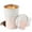 Pink-White, variant on Ochapa 360 ML/12oz Coffee Tumbler, Double Walled Stainless Steel Insulated Travel Coffee Mug