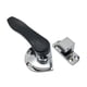 thumbnail image 3 of Cerradura de manija de puerta para gabinetes de horno de vapor, bisagras, accesorios de horno, cerradura de manija Aleación de zinc para izquierda, 3 of 9