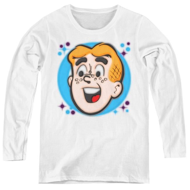 Womens Archie Comics & Airbrushed Archie-Long Sleeve Tee, White - Large ...