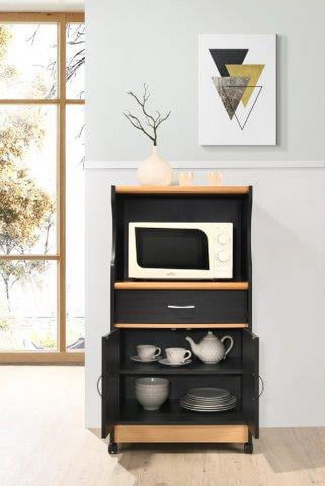 Hodedah Mini Microwave Cart, Chocolate - Walmart.com