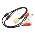 thumbnail image 3 of Câble Stéréo 4RCA, Ligne de Subwoofer de Voiture MINI ISO Résistant à l'Usure ABS pour VDO, 3 of 8