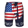 thumbnail image 3 of Salouo Memorial Day Pattern Swim Trunks for Men,Men's Hawaiian Bathing Suit Swimsuits Quick Dry Swimming Board Shorts Beach Shorts with Pockets-X-Large, 3 of 6