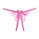 thumbnail image 1 of Paquete de Tanga Gibobby para dama Mujeres Sexy Cinturón Archivo abierto Tanga T Pantalones Transparente Cintura Tamaño dividido Sexy bordado Ropa interior(Rosa caliente,CH), 1 of 3