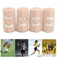 thumbnail image 3 of 4 Rolls Non-woven 15ft Crepe Bandage Hook Closure Rubber Elastic Dressing Tape, 3 of 7