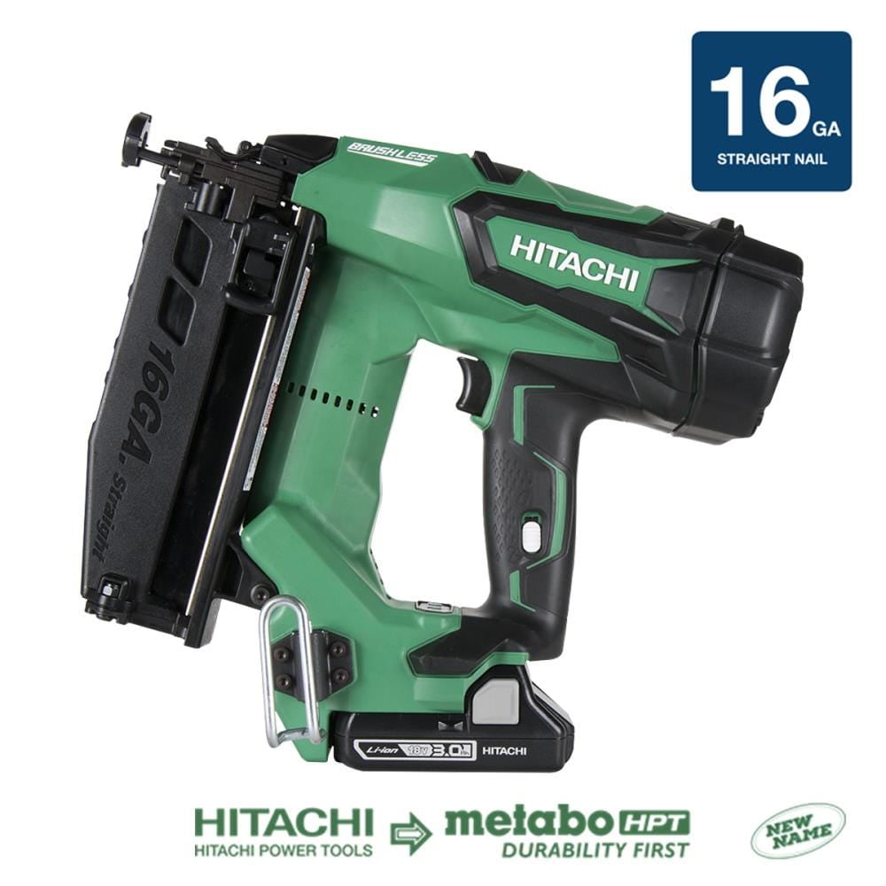 Hitachi-NT1865DM 18 V Brushless Li-ion 16 Gauge Straight Finish Nailer