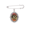 thumbnail image 1 of Broche Noire Motif Dragon Chinois Asie Pince à Châle Chemise, 1 of 3