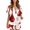 Vermilion, variant on JULMCOMO Halloween Pajamas for Women Set Blood Print Collared Button Party Matching Sets Funny Printed Elastic Waist Holiday Shorts Black M