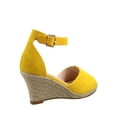 thumbnail image 2 of Angela-28 Women's Open Toe Ankle Strap Espadrille Wedge Sandals, 2 of 2