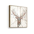 thumbnail image 2 of wall26 Floating Framed Canvas Wall Art for Living Room, Bedroom Wooden Background Animal Canvas Prints for Home Decoration Ready to Hang - 24x24 inches, 2 of 4