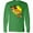 Kelly Green, variant on Inktastic Roaring Tyrannosaurus Rex Witch on Halloween Long Sleeve T-Shirt