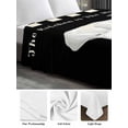 thumbnail image 6 of Chef Gnomes King Size Flat Sheet, Wrinkleproof & Fadeproof Cooling Flat Bed Sheet Only, Black White Plaid Dessert Maker Cake Breathable Soft Bedding Top Sheets 105 x 98 Inches, 6 of 8