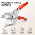 thumbnail image 3 of Adjustable Miter Shears Kit with Spare Thin Blades, 45°-135° PVC Trunking Angle Cutting Hand Tool, 3 of 8