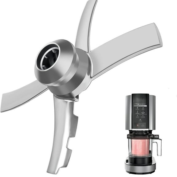 Stainless Steel Replacement Blade Paddle for Ninja Creami Deluxe NC301 Series Ice Cream Maker