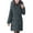 Grey, variant on Women's Cotton Jacket - Furry Hood, Neck Protection, Plus Size, Mid Length, Padded Coat