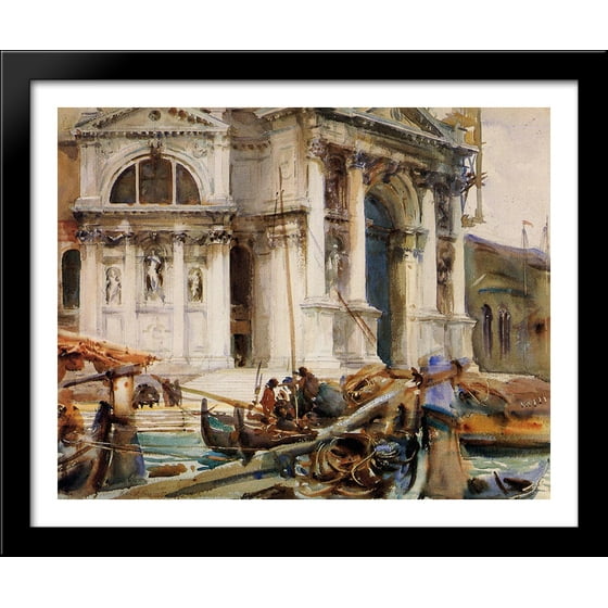 Santa Maria Della Salute 34x28 Large Black Wood Framed Print Art By Santa Maria Della Salute 34x28 Large Black Wood Framed Print Art By John Singer Sargent Com