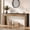 Black, variant on Tribesigns 70.9" Farmhouse Long Console Table, Wood Sofa Table Behind Couch, Natural