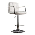 thumbnail image 2 of Furniture of America Reiley Metal Adjustable Barstool in White (Set of 2), 2 of 13
