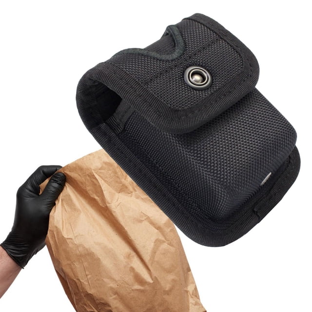 Bolsa para guantes para cinturón de trabajo, herramientas, riñonera, organizador portátil con cierre a presión, bolsa de utilidad para policías al