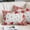 Green Grey Red, variant on Valentines Love Heart Pillow Covers, Linen Long Throw Pillow Case, Eucalyptus Love Heart Red Holiday Pillow Protector Decorative Cushion Cover for Living Room/Bedroom 20" x 26"