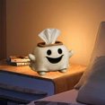 thumbnail image 2 of Halloween Ghost Tissue Box Holder, Spooky Decorative Tissue Case for Standard Square Boxes, Haunted House Bathroom Kitchen Party Décor, 2 of 5