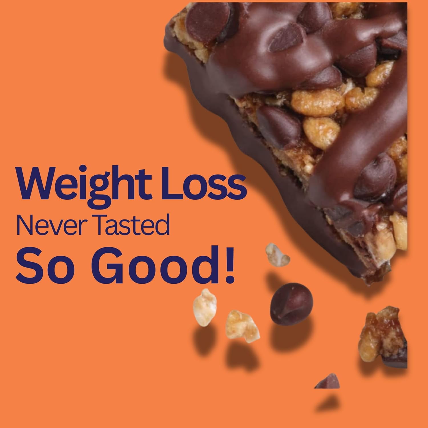 HMR Chocolate Peanut Butter Protein Bars, Low Calorie Snack, 10g Protein, 24 Count
