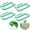Green, variant on Bxaolu Over the Cabinet Plastic Trash Bag Holder for Kitchen, Under Sink Trash Can, Grocery Bag Holder for RV,Bathroom, Dorm Room, Home Office, Green White, 8.6"x 4.9"