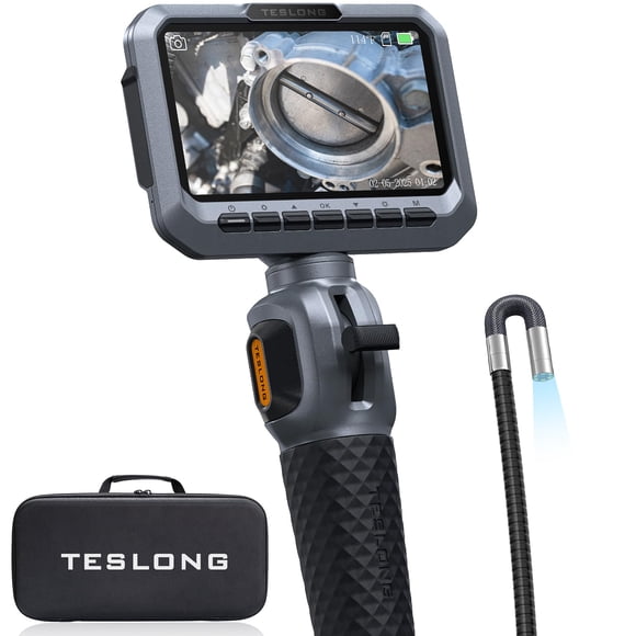 Boroscopio Teslong, sonda delgada articulada bidireccional de 5,5 mm, 5 m