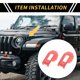 thumbnail image 2 of Unique Bargains 2 Pcs Soportes de bloqueo del capó para Jeep Wrangler JL JLU Sport Sahara Rubicon 2018-2022 para Jeep Gladiator JT 2020-2022 Soportes de bloqueo del capó exterior ABS Rosa, 2 of 6