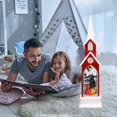 thumbnail image 4 of Christmas Ornament Desktop Hanging Church Snowing Lantern LED Lamp Night Light for Christmas Tree Party Front Door Courtyard, 4 of 5