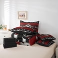 thumbnail image 5 of Erosebridal Twin Size Southwest Design 7 Piece Bedding Set Southwestern Geometric 7 Piece Bedding Set Tribal Bed Set Includes Comforter,Sheet Set,Pillowcases & Pillow Covers Red Grey, 5 of 5
