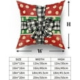 thumbnail image 6 of Red Green Christmas Pillow Covers 20x20 Set of 2 Rustic Xmas Holiday Decoration Polka Dots Print Decorative Outdoor Pillowcases Winter Gift Farmhouse Throw Cushion Case Decor for Couch Sofa Bed, 6 of 6