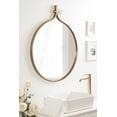 thumbnail image 4 of Kate and Laurel Yitro Miroir Mural Rond, 30 x 37, Or, Décor Mural Moderne Décoratif Polyvalent, 4 of 15