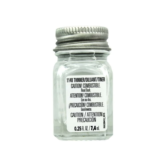5PK Testors Enamel Paint Thinner 1/4 oz. 1