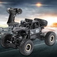 thumbnail image 1 of Camión RC a escala 1:18, coche de escalada RC, vehículo 4WD, camiones, camión de control remoto eléctrico, camión 4WD todoterreno para regalo para Negro, 1 of 8