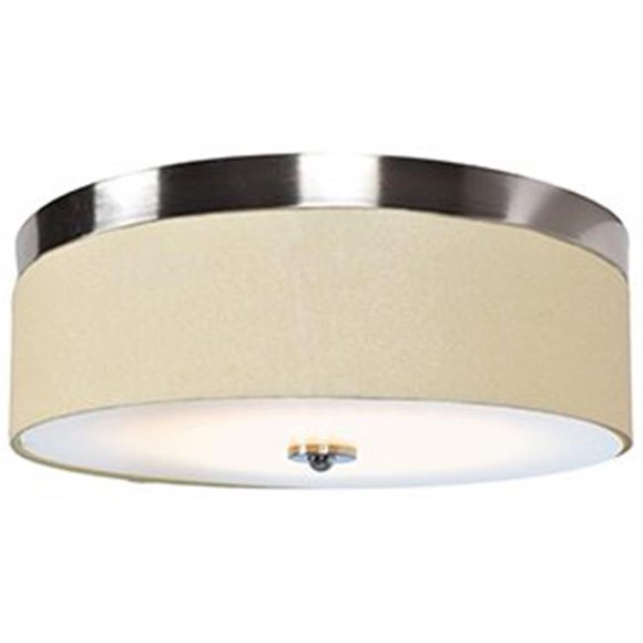Access lighting 20821LEDD-BS-ACR 5.25 x 18 Po Mia LED Montage Encastré avec Abat-Jour en Tissu & 44; Lentille en Acier Brossé et Acrylique