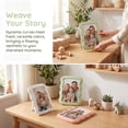 thumbnail image 4 of Unique Bargains Wavy Picture Frame Cute Scalloped Plastic Photo Frame Pink 4" x 6", 4 of 6