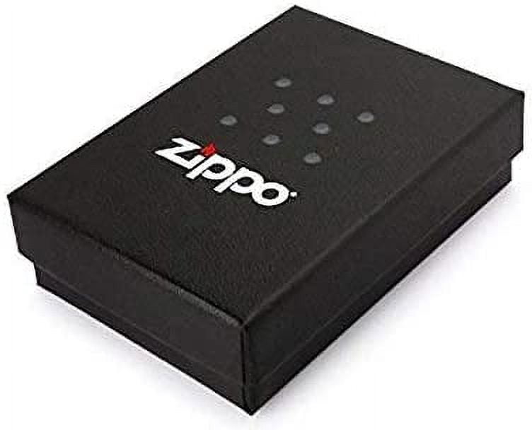 Zippo Lighter - Personalized Custom Message Engrave on Classic with Zippo Logo Windproof Lighter (Ebony 24756ZL)