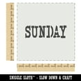 thumbnail image 2 of Sunday Text DIY Cookie Wall Craft Stencil - 9.0 Inch, 2 of 5