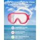 thumbnail image 5 of Reef Tourer Máscara y Snorkel de una Sola Ventana para Niños de 4 a 9 Años, Color Rosa Brillante, 5 of 6