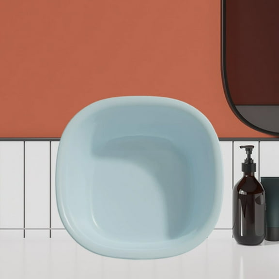 HOZVOMI Household Thickened Plastic Washbasin for Foot Washing and Laundry, Ergonomic Design