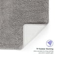 thumbnail image 3 of Tafts Ultra Soft Luxury Bath Mat, Bathroom Rugs, Chenille Microfiber, Absorbent Non-Slip Machine Washable, Bathroom Decor, Super Plush Bath Mats for Bathroom, Shower & Tub, Light Grey, 3 of 3