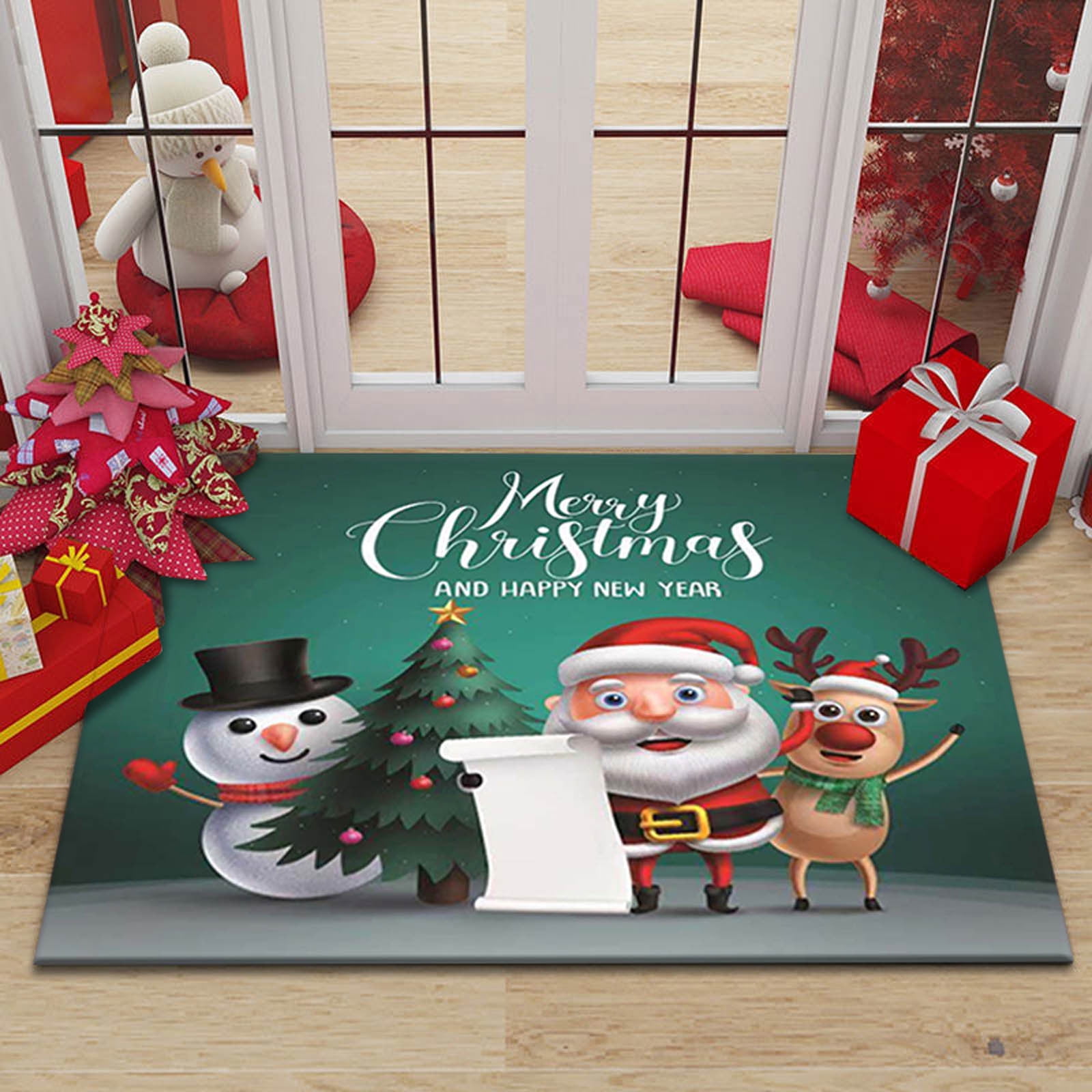 Kuluzego Christmas Letter Door Mats Kitchen Mats Bedroom Living Room