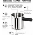 thumbnail image 3 of 4 Cup Universal Stainless Steel Espresso Coffee Replacement Carafe Compatible with Krups, , DeLonghi, Breville, , Casabrews and more SEE MEASUREMENTS, 3 of 3