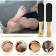 thumbnail image 2 of LQQBOX Feet Scrubber Handle Wooden Foot File Callus Remover Professional Pedicure Foot Rasp Removes for Cracked Heels Dead Skin Corn Hard Skin(2Pcs,Black), 2 of 7