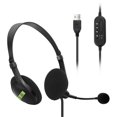 thumbnail image 1 of Seitruly Auricular USB Auricular con cable Control Auricular Computadora portátil Auricular con ruido Cables de audio/vídeo, 1 of 5
