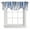Blue, variant on Turquoise Gray Tie Up Valance Curtains for Windows, Kitchen Curtains Window Shades, Farmhouse Abstract Gradient Aesthetic Light Filtering Roman Curtain Valances for Bedroom/Bathroom/Cafe 42"x12"