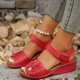thumbnail image 5 of WILLBEST Sandalias Elegantes Para Mujer Para Uso Diario Informal, Diseño De Punta Abierta Con Detalles Recortados, Tacón De Cuña Y Cierre De Velcro Para Atuendos De Verano., 5 of 8